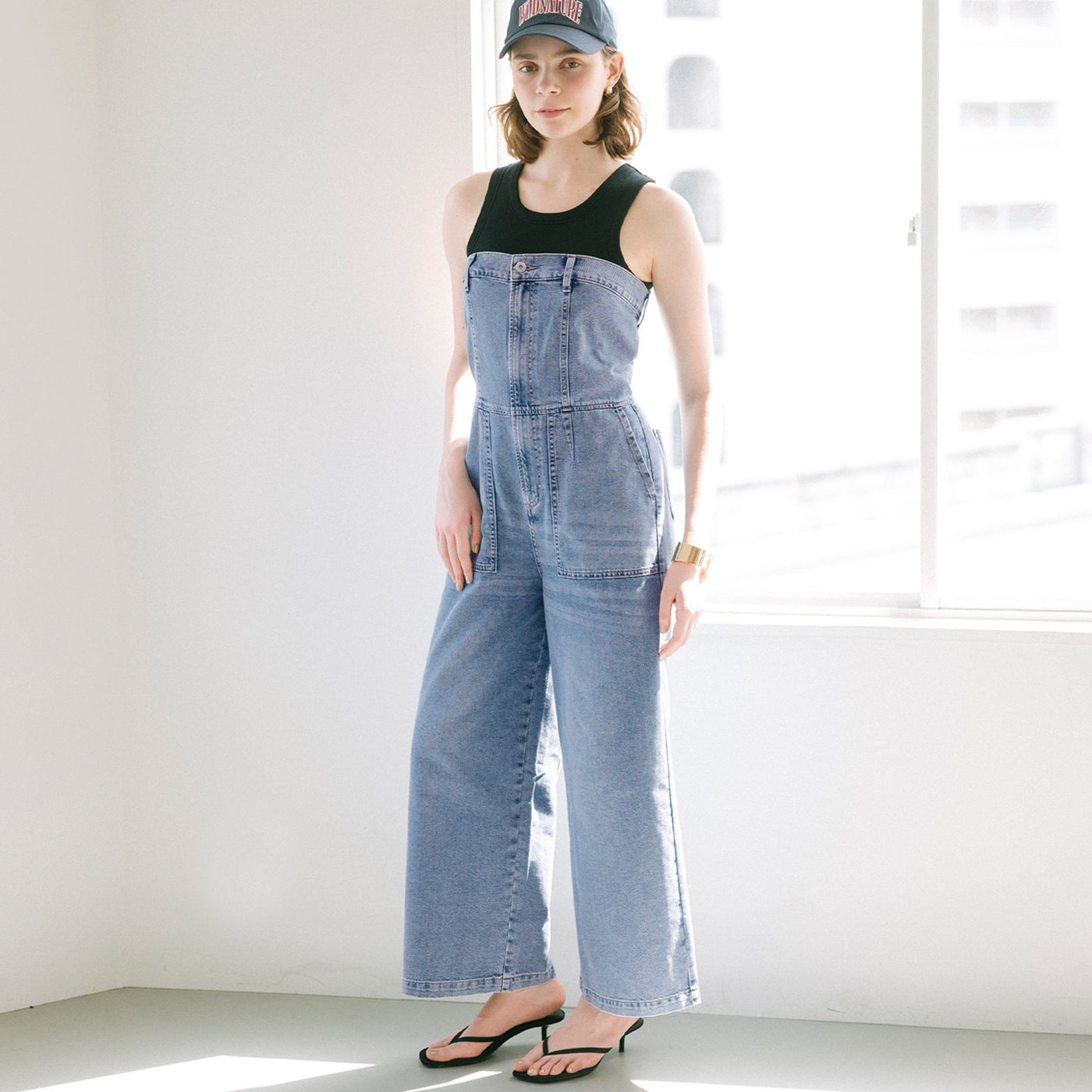 コカ coca サマーデニムベアサロペット （Blue） Blue