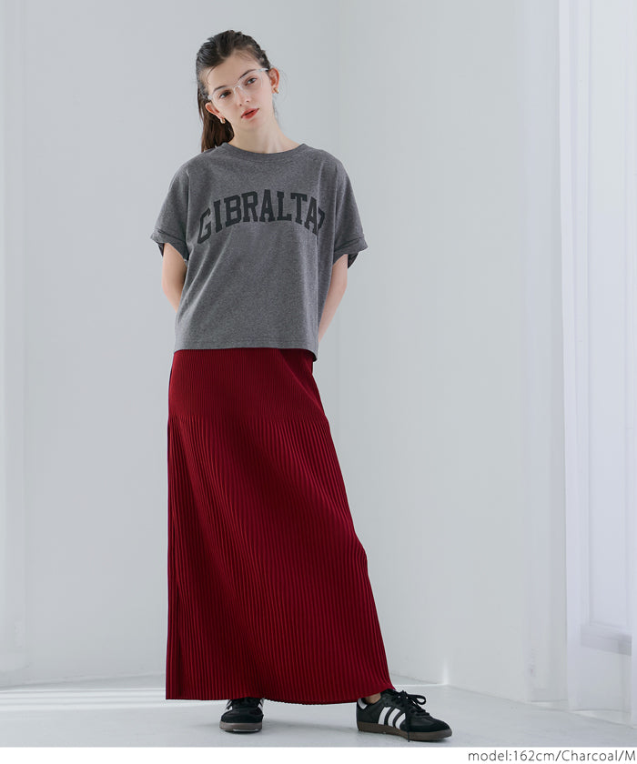 コカ coca レギュラーウェイトロールアップロゴTシャツ （Charcoal） Charcoal