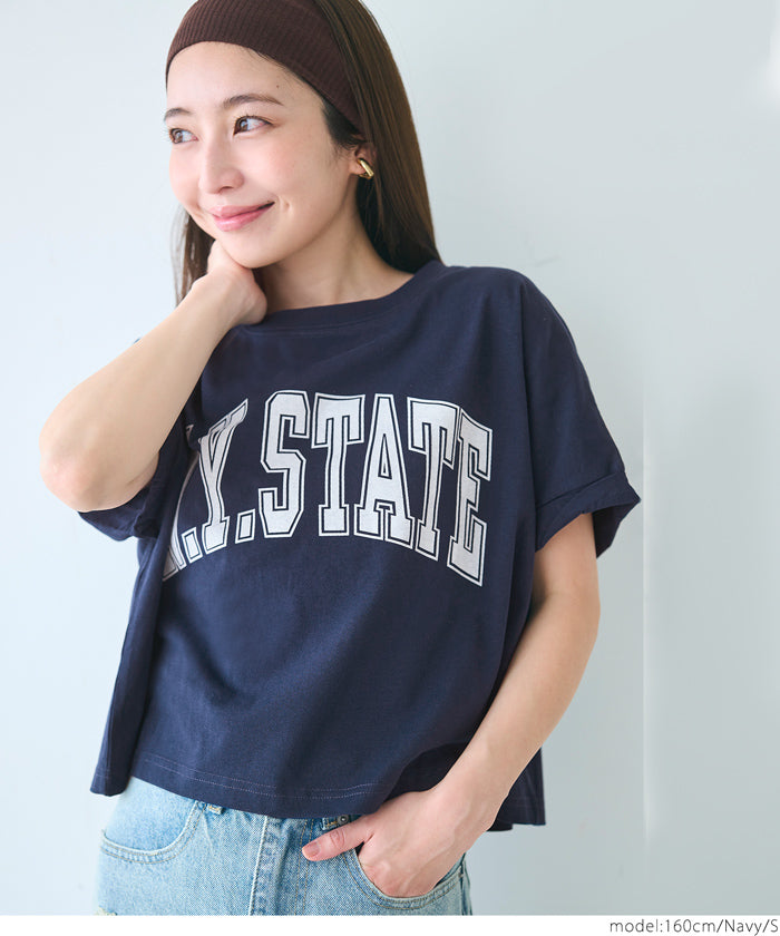 コカ coca レギュラーウェイトロールアップロゴTシャツ （Charcoal） Charcoal