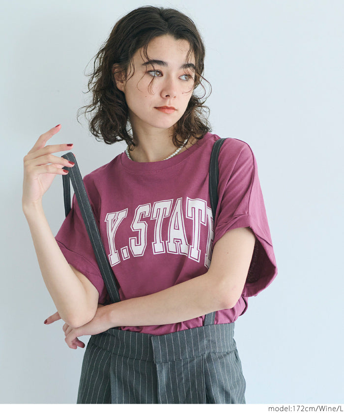 コカ coca レギュラーウェイトロールアップロゴTシャツ （Charcoal） Charcoal