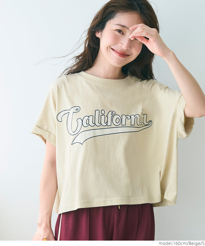 コカ coca レギュラーウェイトロールアップロゴTシャツ （Charcoal） Charcoal