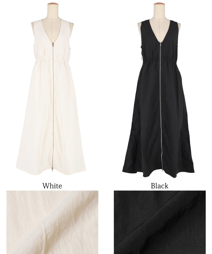 コカ coca ナイロンワッシャーサイドラインドレス （Black） Black