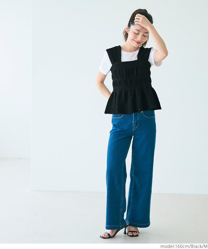 コカ coca クロスシボシャーリングトップス （Brown） Brown