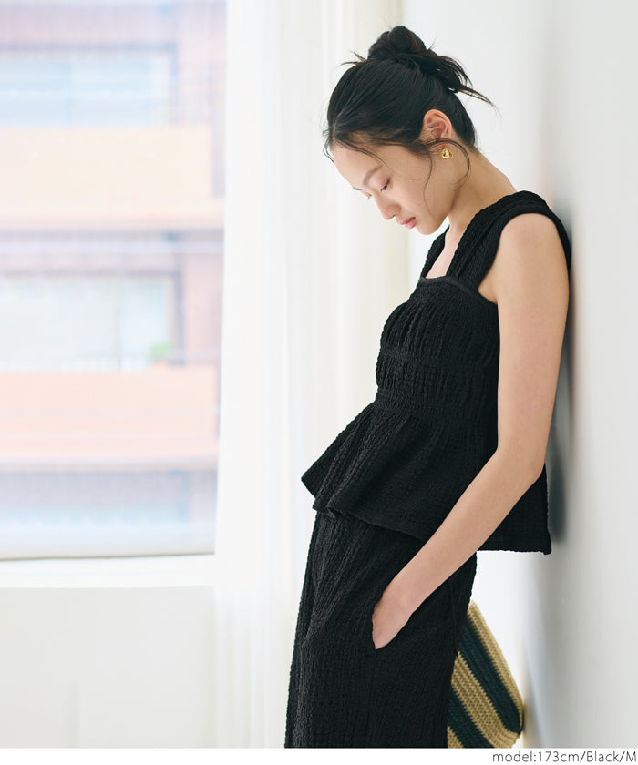 コカ coca クロスシボシャーリングトップス （Brown） Brown