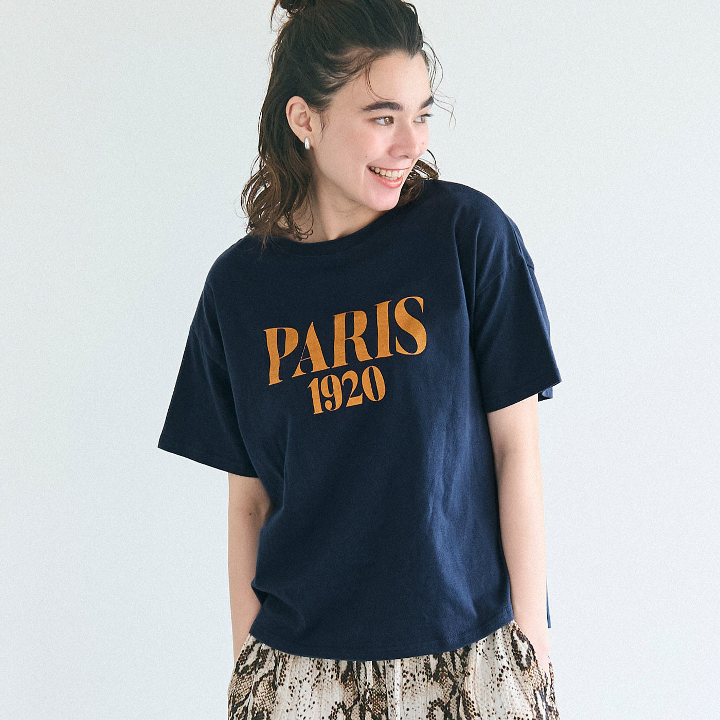 コカ coca テールカットロゴTシャツ （Navy） Navy