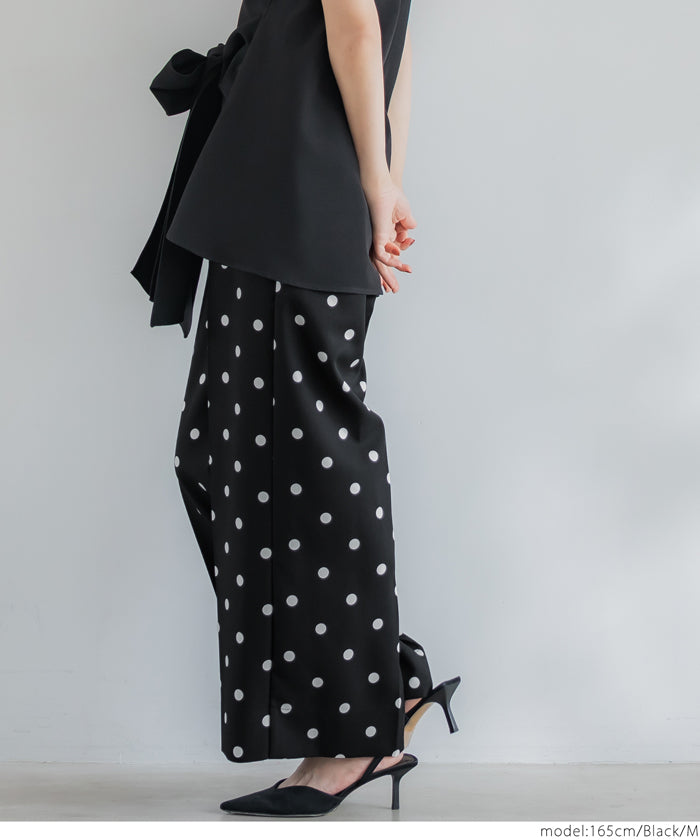 コカ coca センタープレスワイドパンツ （Black） Black
