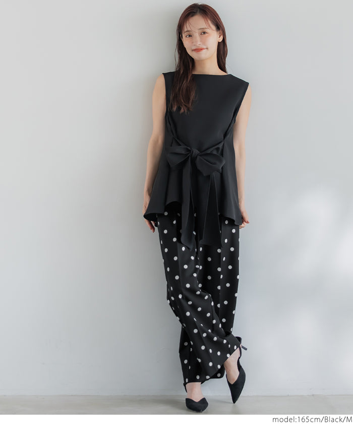 コカ coca センタープレスワイドパンツ （Black） Black