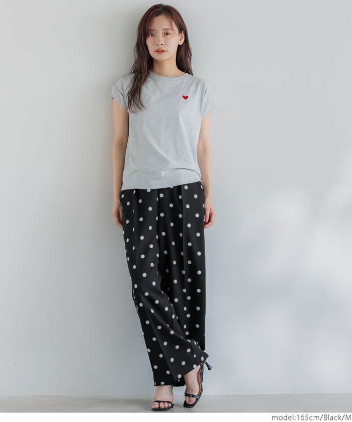 コカ coca センタープレスワイドパンツ （Black） Black