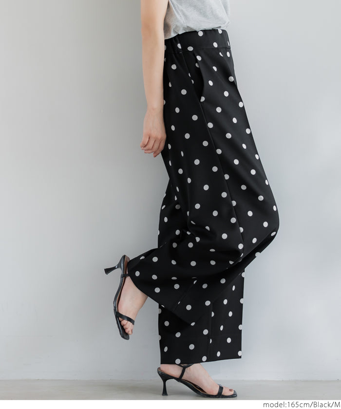 コカ coca センタープレスワイドパンツ （Black） Black