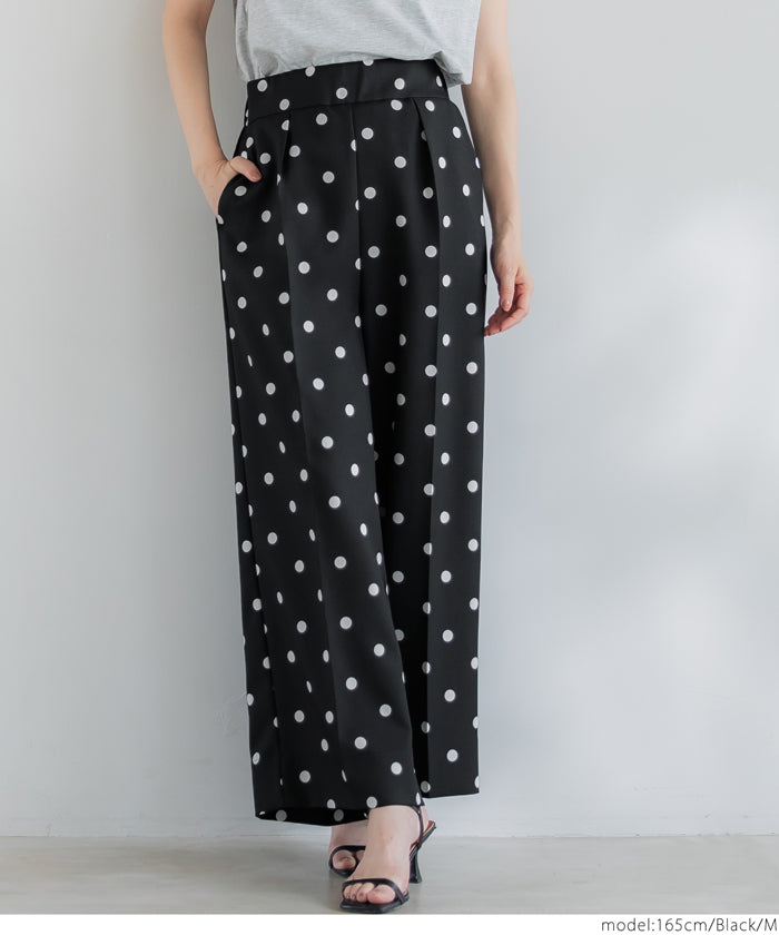 コカ coca センタープレスワイドパンツ （Black） Black
