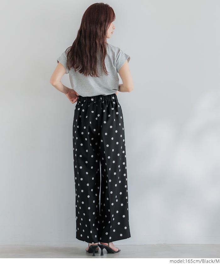 コカ coca センタープレスワイドパンツ （Black） Black