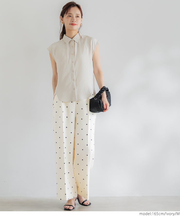 コカ coca センタープレスワイドパンツ （Black） Black