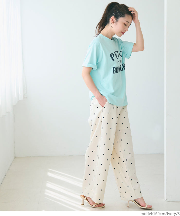 コカ coca センタープレスワイドパンツ （Black） Black