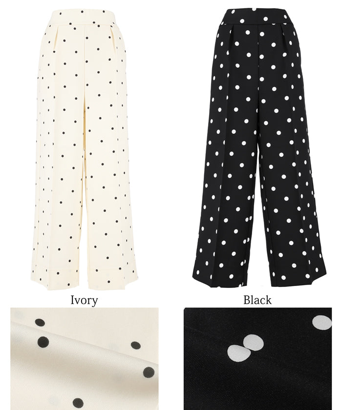 コカ coca センタープレスワイドパンツ （Black） Black