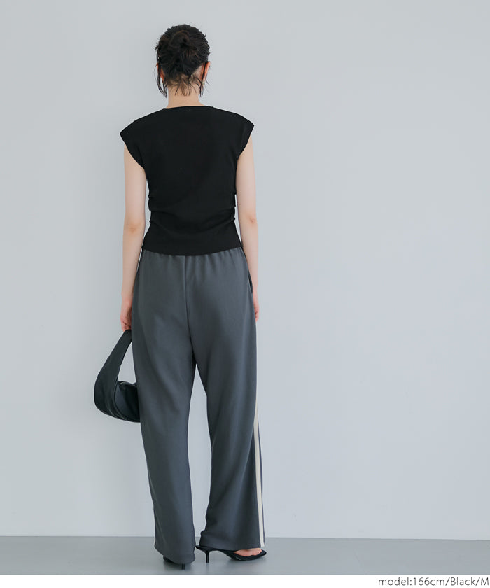コカ coca フロントスリットニット （Black） Black