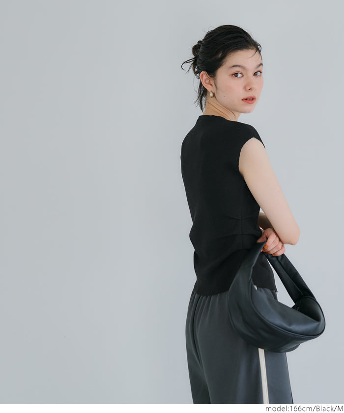 コカ coca フロントスリットニット （Black） Black
