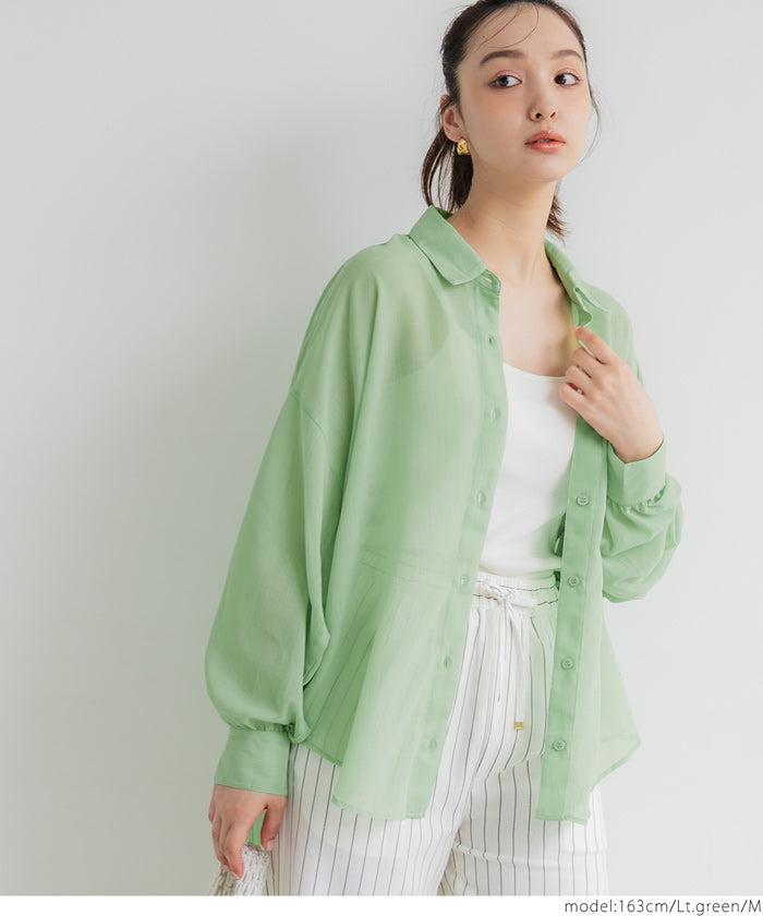 コカ coca ポリエステルボイルシャツ （Lt.green） Lt.green