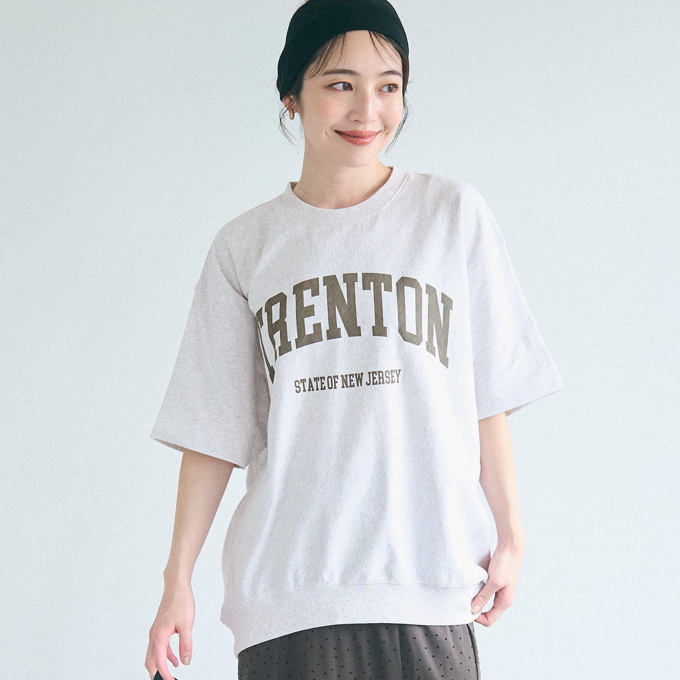 コカ coca スウェットライク半袖Tシャツ （Lt.gray） Lt.gray