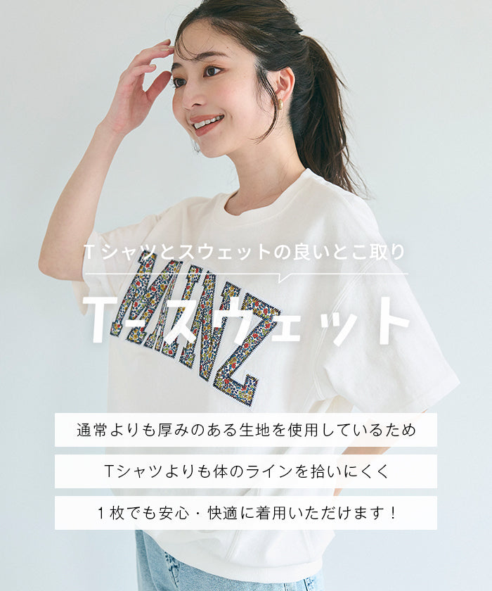 コカ coca スウェットライク半袖Tシャツ （Lt.gray） Lt.gray