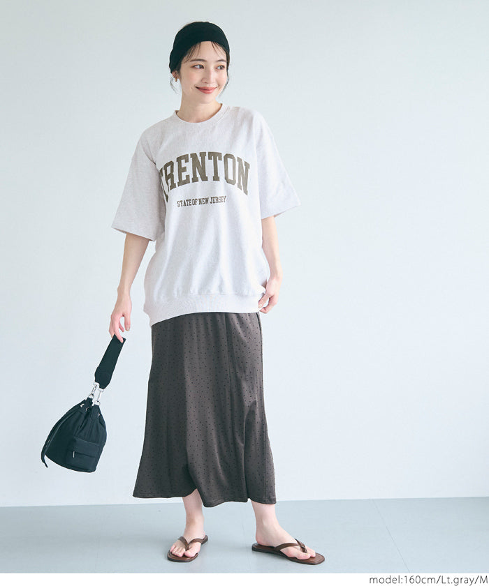 コカ coca スウェットライク半袖Tシャツ （Lt.gray） Lt.gray