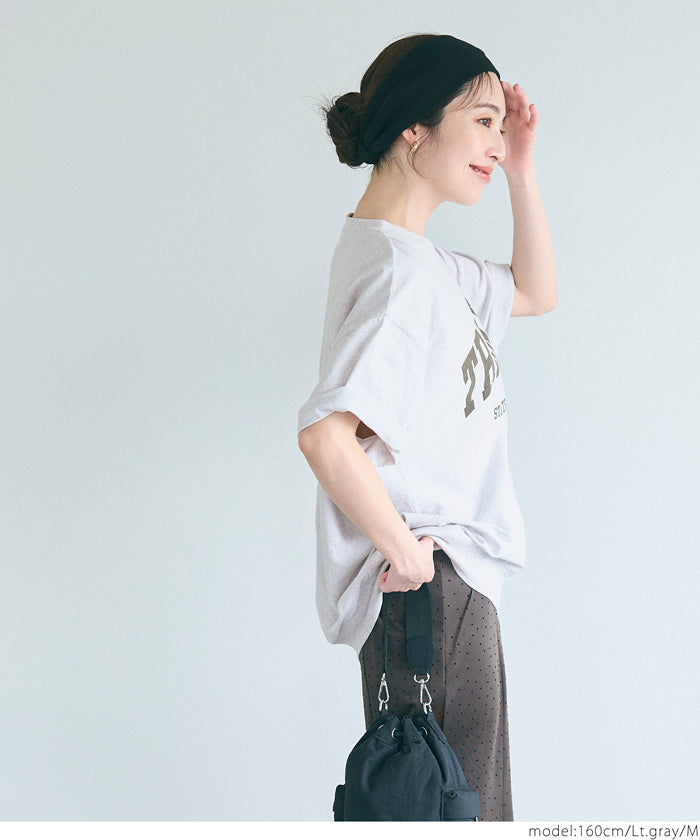 コカ coca スウェットライク半袖Tシャツ （Lt.gray） Lt.gray