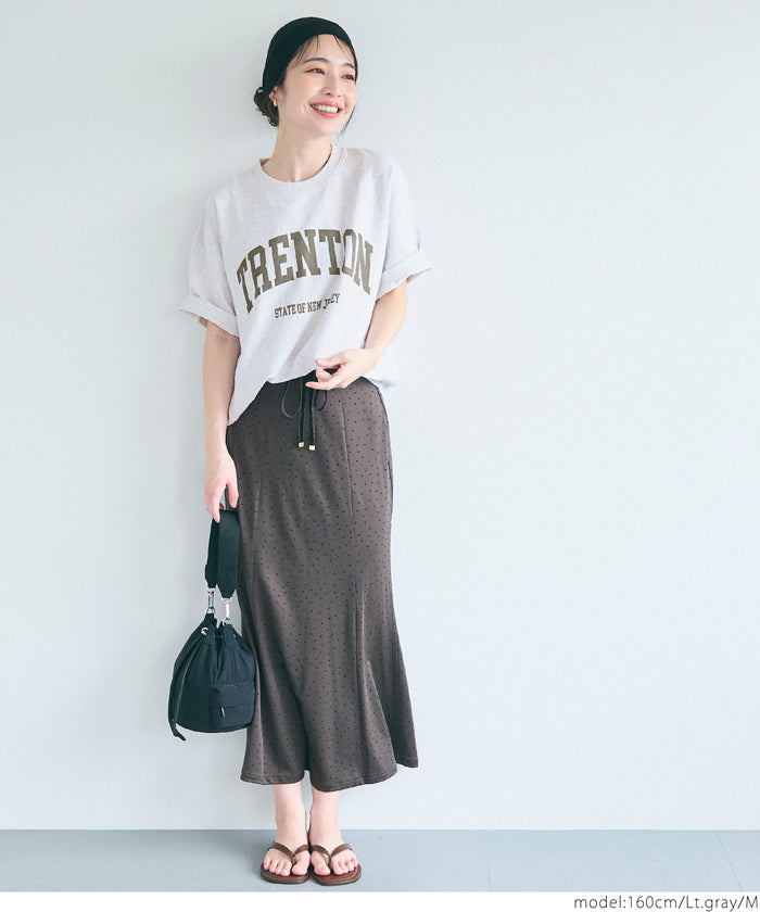 コカ coca スウェットライク半袖Tシャツ （Lt.gray） Lt.gray