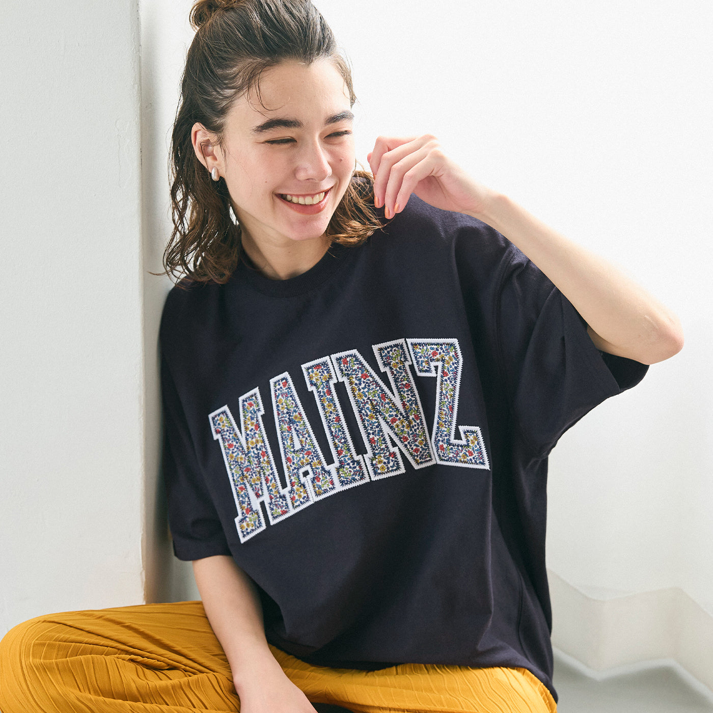 コカ coca スウェットライク半袖Tシャツ （Navy） Navy