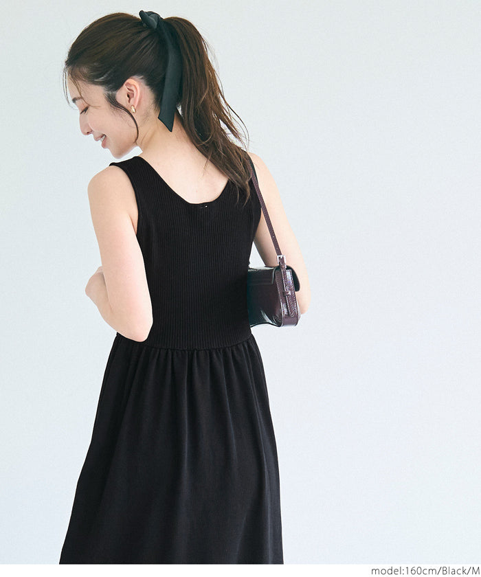 コカ coca Vネックニットドレス （Black） Black