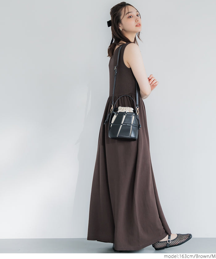 コカ coca Vネックニットドレス （Black） Black
