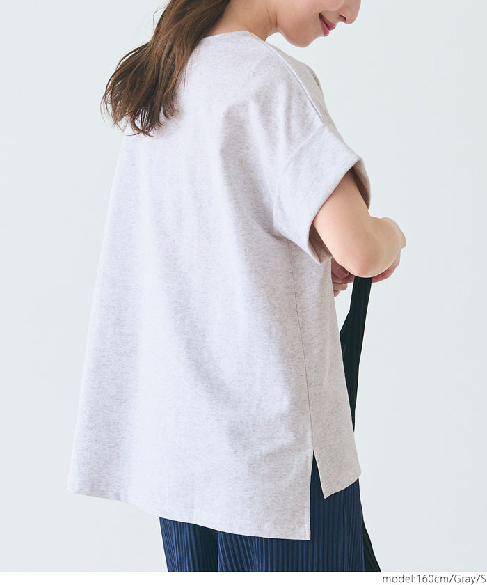 コカ coca ロゴロールアップスリーブスウェットトップス （Gray） Gray
