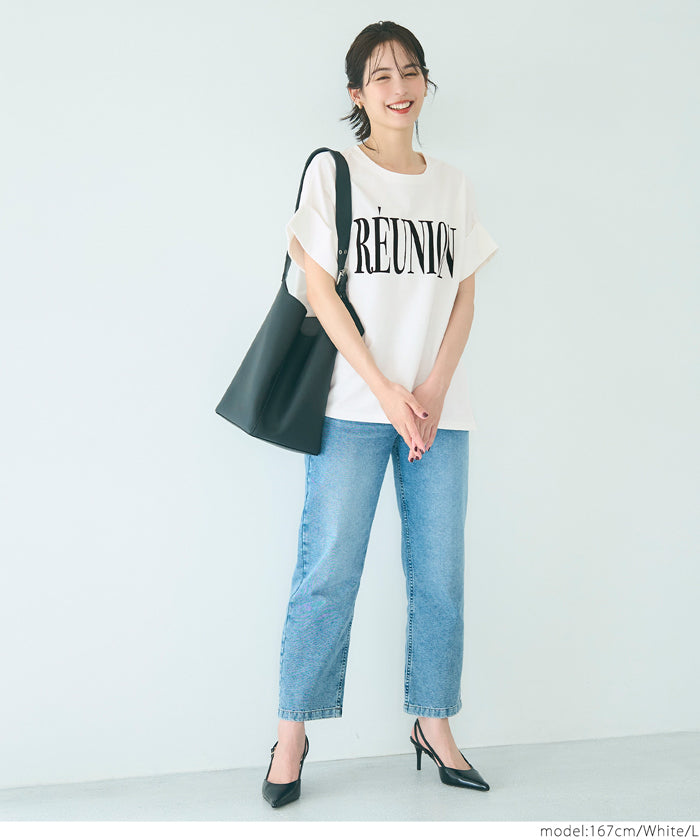 コカ coca ロゴロールアップスリーブスウェットトップス （Gray） Gray