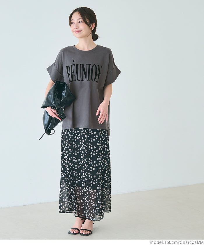 コカ coca ロゴロールアップスリーブスウェットトップス （Gray） Gray