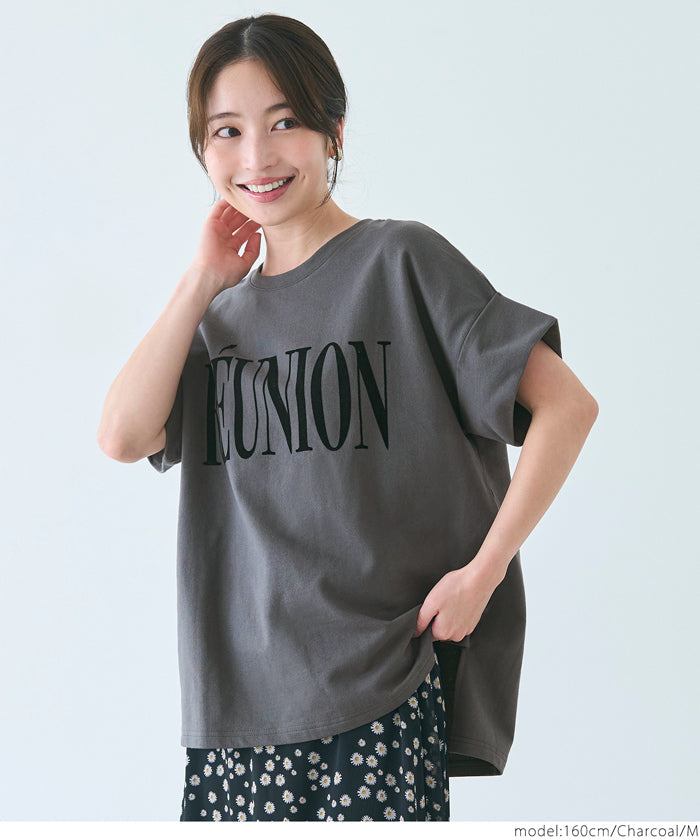 コカ coca ロゴロールアップスリーブスウェットトップス （Gray） Gray