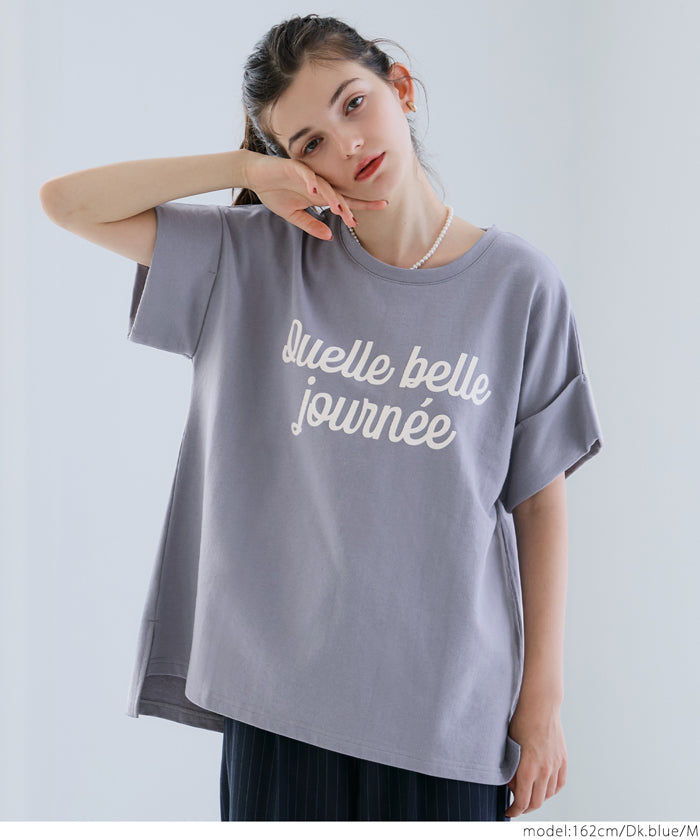 コカ coca ロゴロールアップスリーブスウェットトップス （Gray） Gray