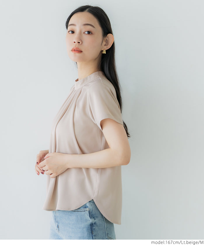 コカ coca フロントタックブラウス （Lt.beige） Lt.beige