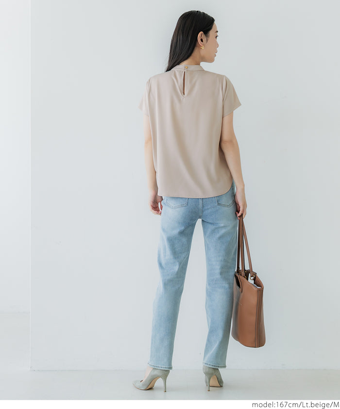 コカ coca フロントタックブラウス （Lt.beige） Lt.beige