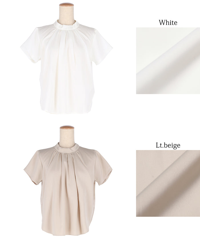 コカ coca フロントタックブラウス （Lt.beige） Lt.beige