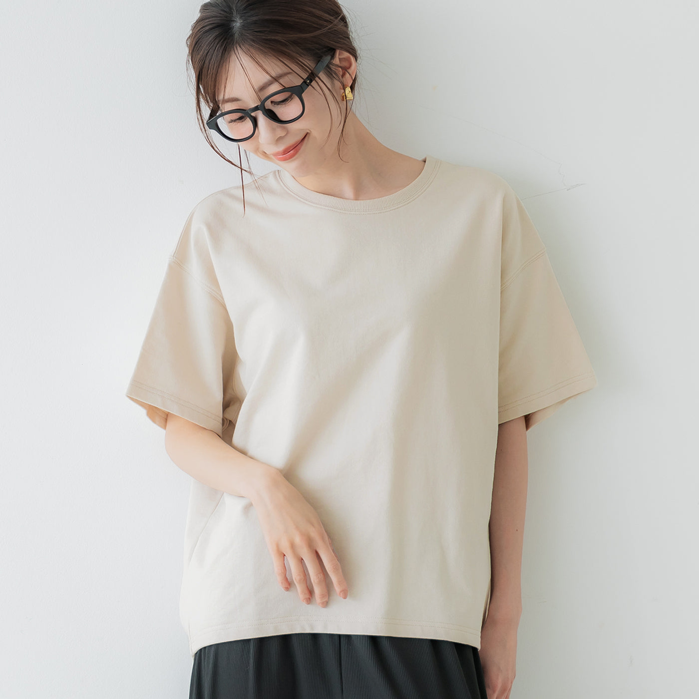 コカ coca バックタック裏毛トップス （Lt.beige） Lt.beige