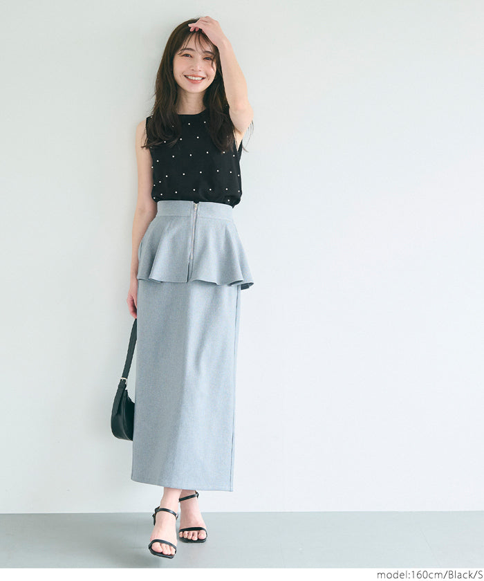 コカ coca パールニットトップス （Black） Black