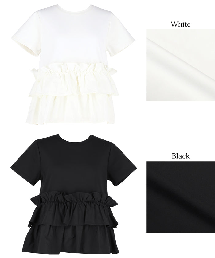 コカ coca シルキータッチドッキングTシャツ （Black） Black