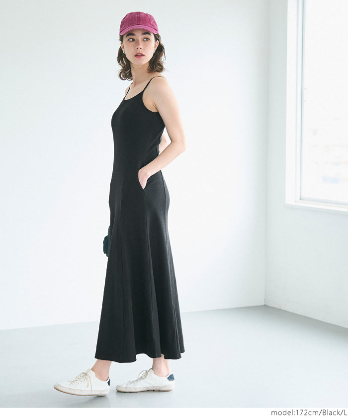 コカ coca OUT BRA リブキャミワンピース （Gray） Gray