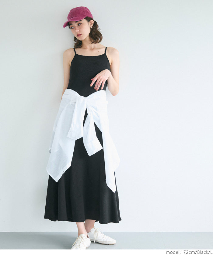 コカ coca OUT BRA リブキャミワンピース （Gray） Gray