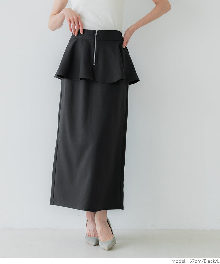 コカ coca ペプラムスカート （Black） Black