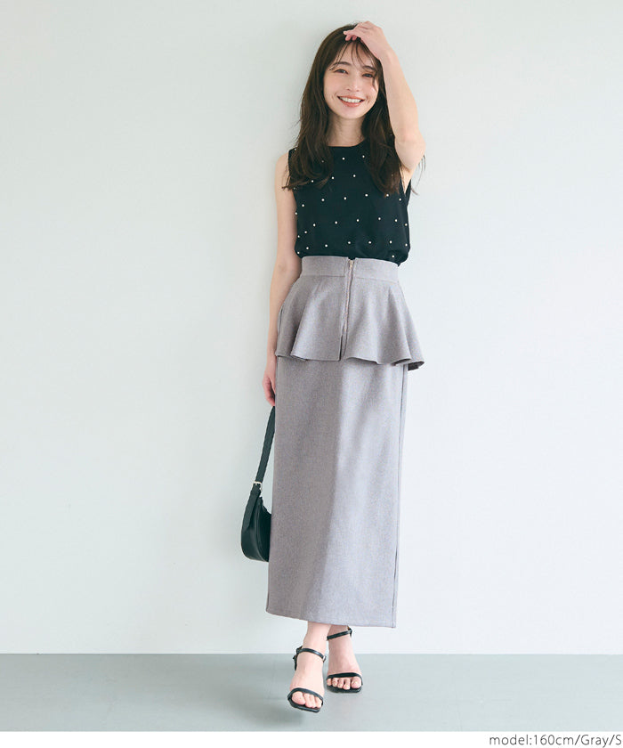 コカ coca ペプラムスカート （Black） Black