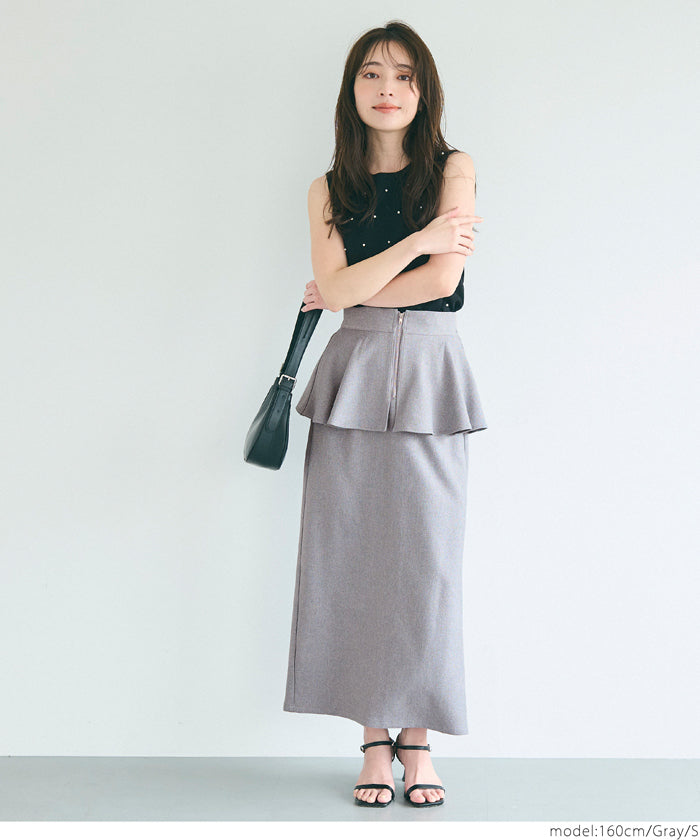 コカ coca ペプラムスカート （Black） Black