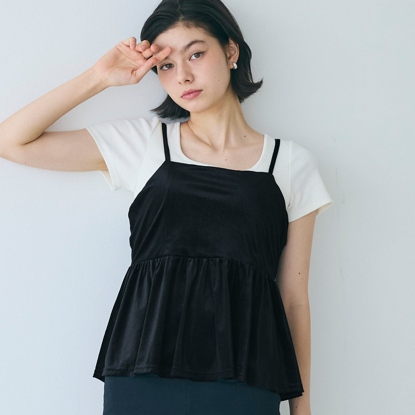 コカ coca ベロアビスチェ （Black） Black