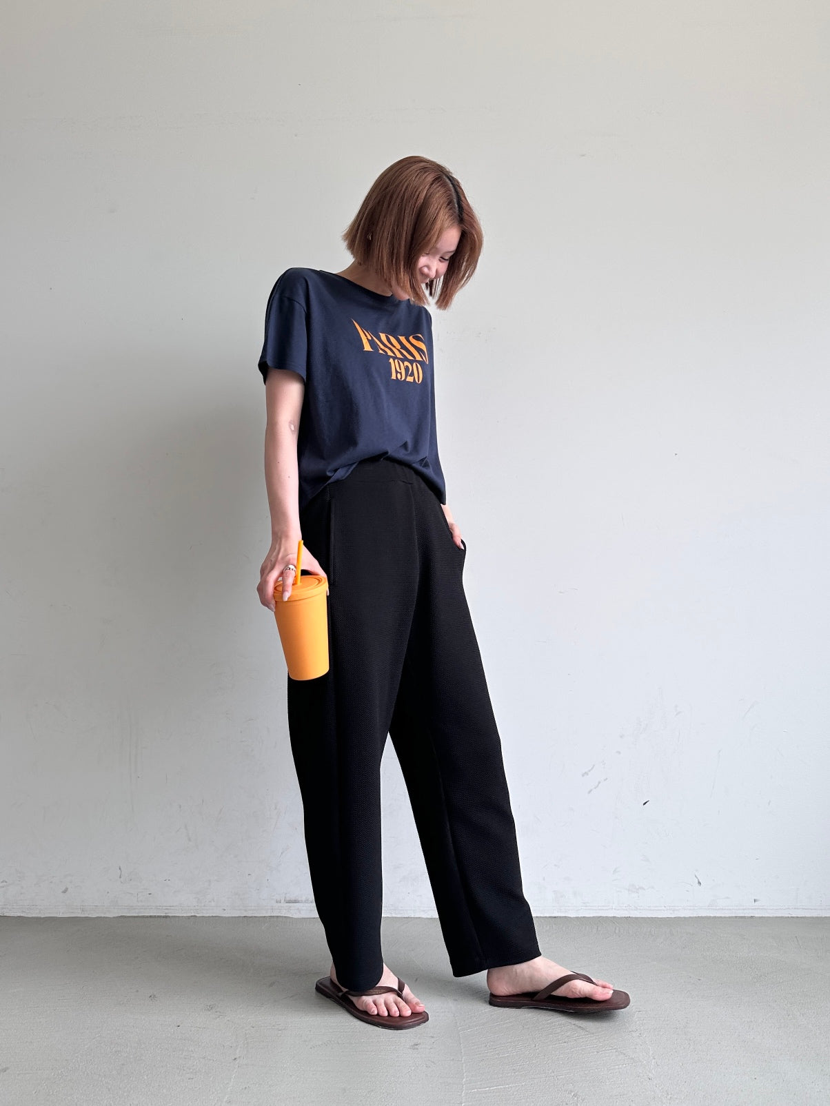 コカ coca エンボスカーブパンツ （Gray） Gray