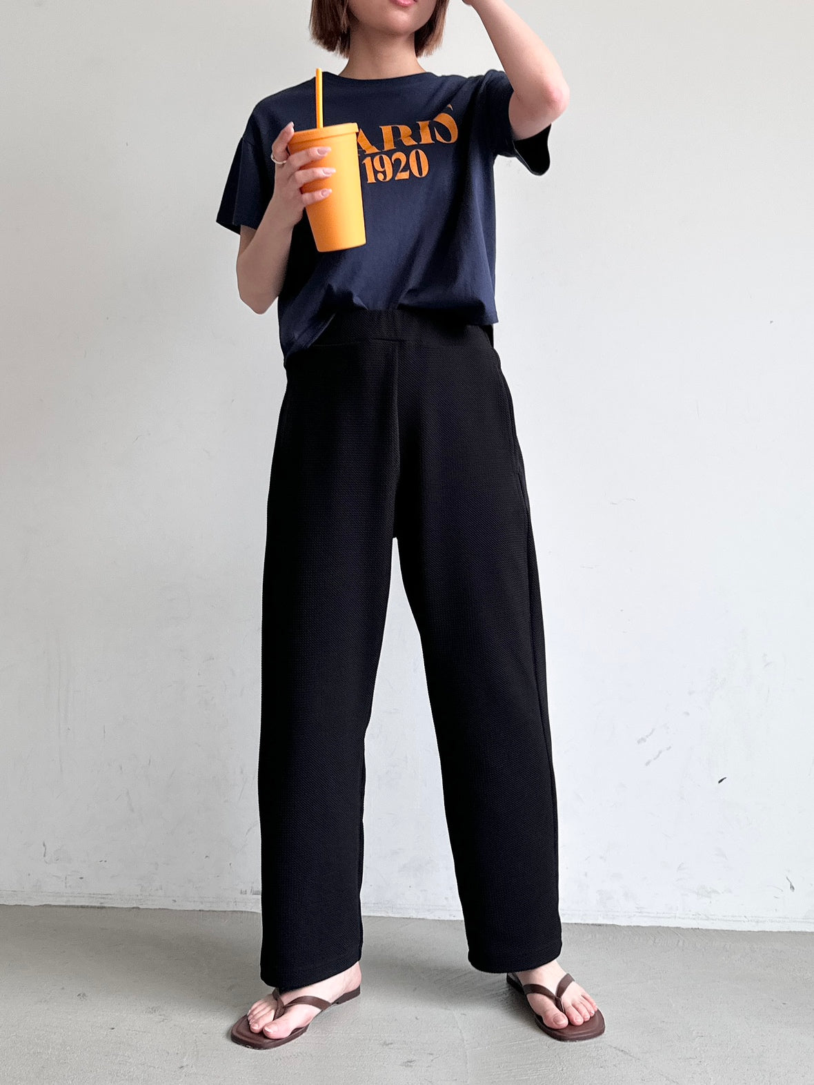 コカ coca エンボスカーブパンツ （Gray） Gray