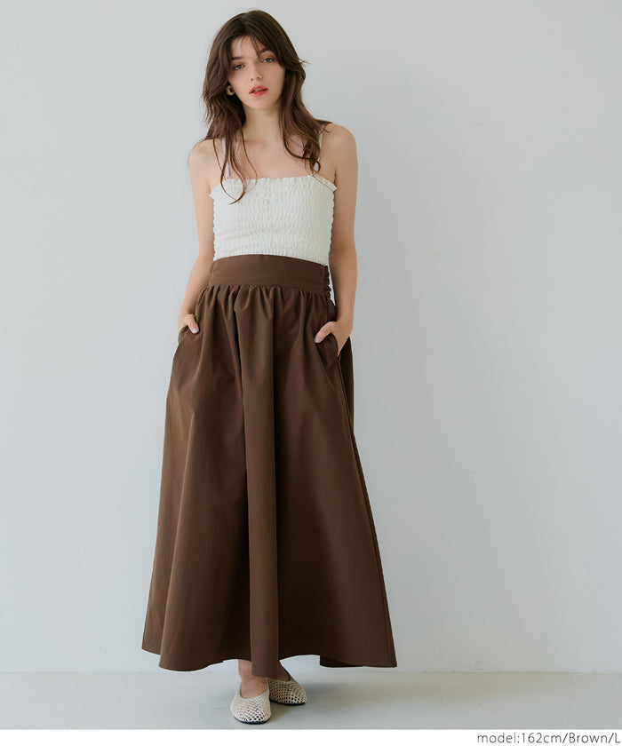 コカ coca リボンフレアスカート （Brown） Brown