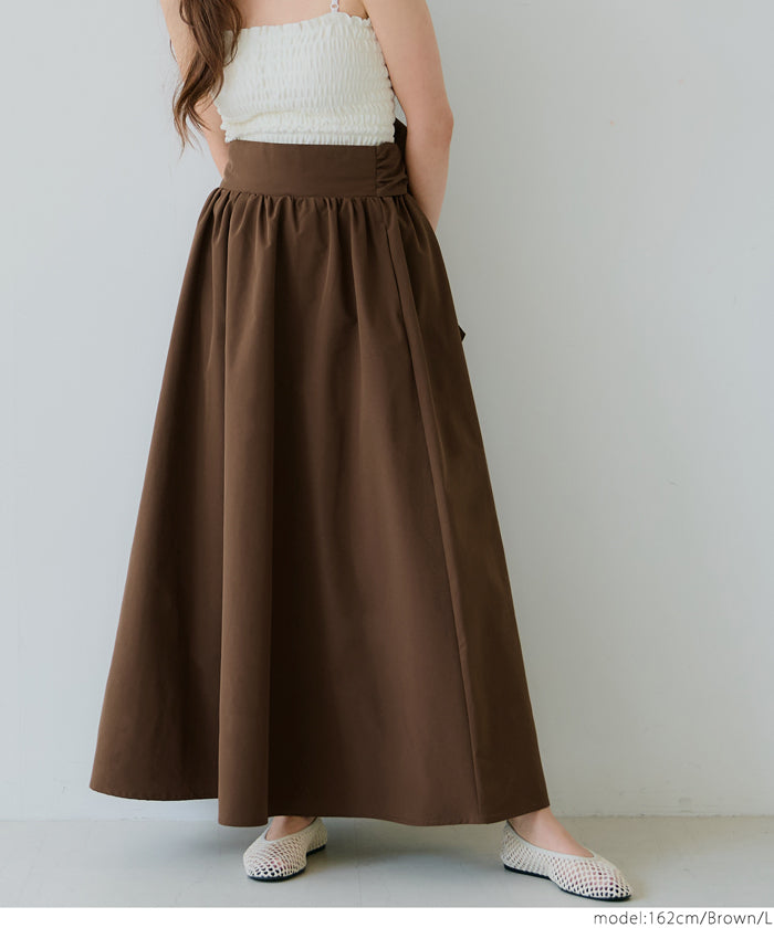 コカ coca リボンフレアスカート （Brown） Brown